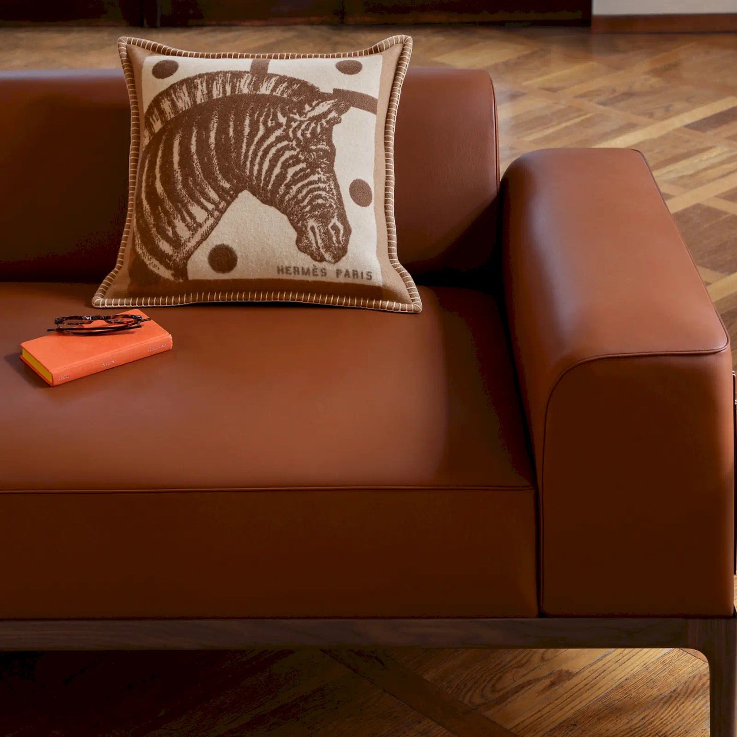 HERMÈS ÉBÈNE ZÈBRE ZIG ZAG CUSHION