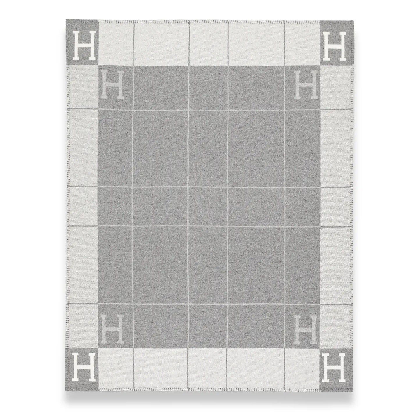 HERMÈS ÉCRU GRIS CLAIR AVALON III BLANKET