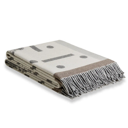 HERMÈS GRIS ZÈBRE ZIG ZAG BLANKET