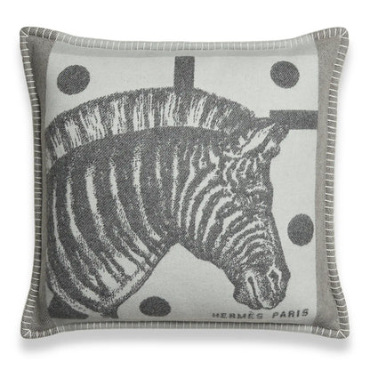 HERMÈS GRIS ZÈBRE ZIG ZAG CUSHION