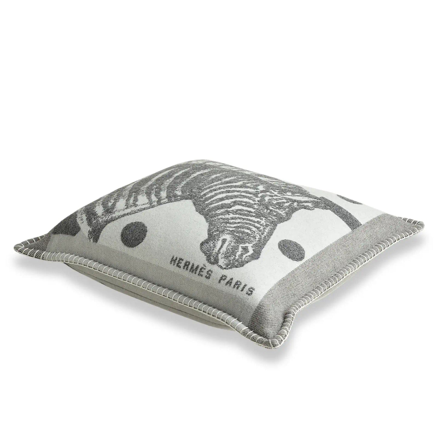 HERMÈS GRIS ZÈBRE ZIG ZAG CUSHION