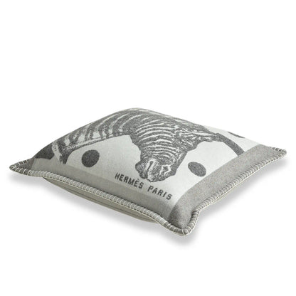 HERMÈS GRIS ZÈBRE ZIG ZAG CUSHION