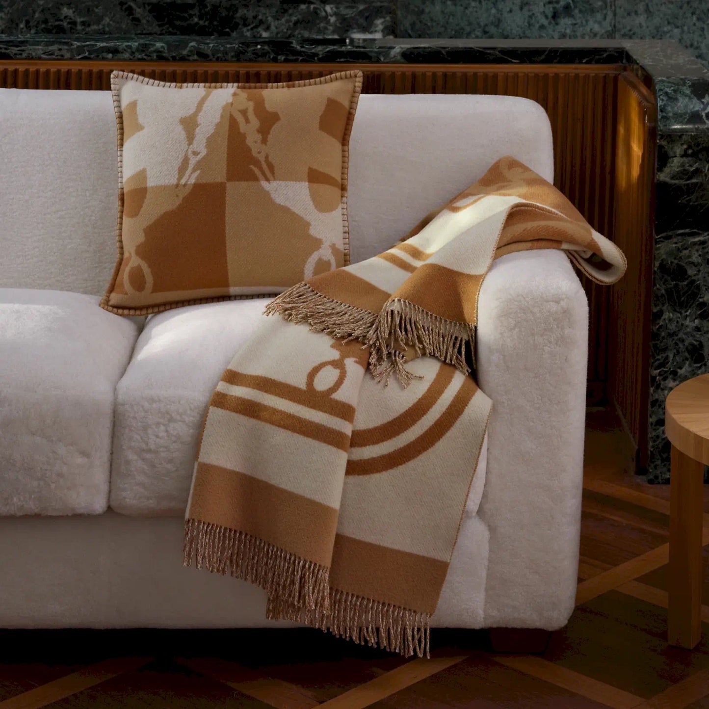HERMÈS LIÈGE BRIDES DE GALA CUSHION