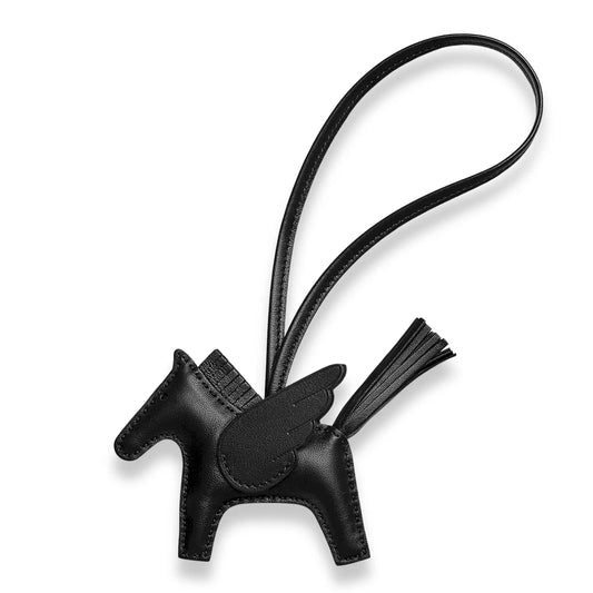 HERMÈS NOIR RODÉO PM PÉGASE BAG CHARM