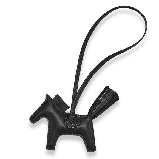 HERMÈS NOIR RODÉO PM TOUCH BAG CHARM