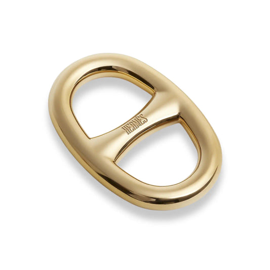 HERMÈS PERMABRASS CHAÎNE D’ANCRE CARRÉ 90 SCARF RING