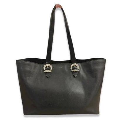 JIMMY CHOO BLACK CRYSTAL TOTE BAG