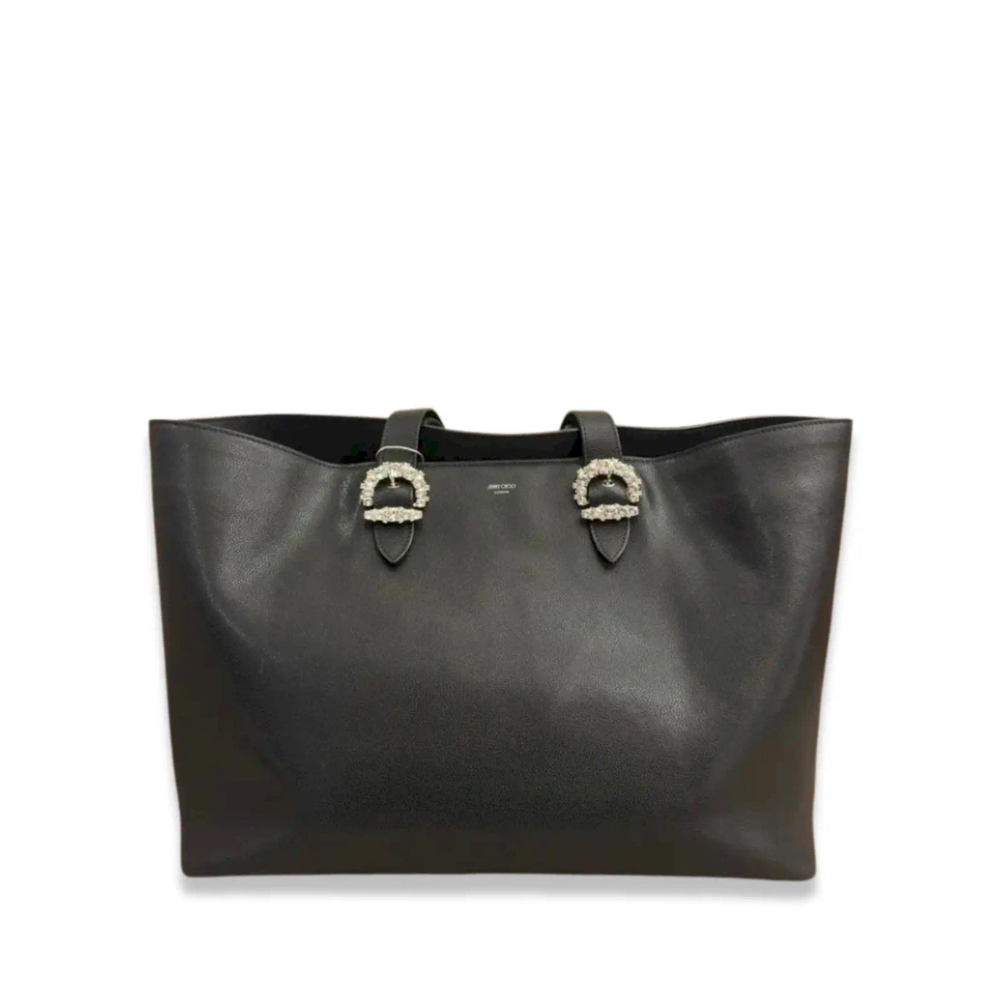 JIMMY CHOO BLACK CRYSTAL TOTE BAG