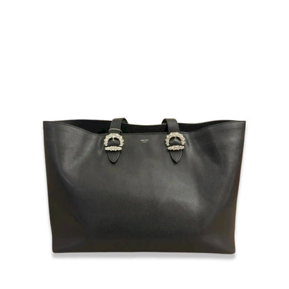JIMMY CHOO BLACK CRYSTAL TOTE BAG