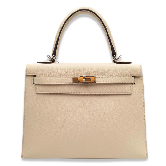 KELLY 25 VERSO NATA & OCRE BAG
