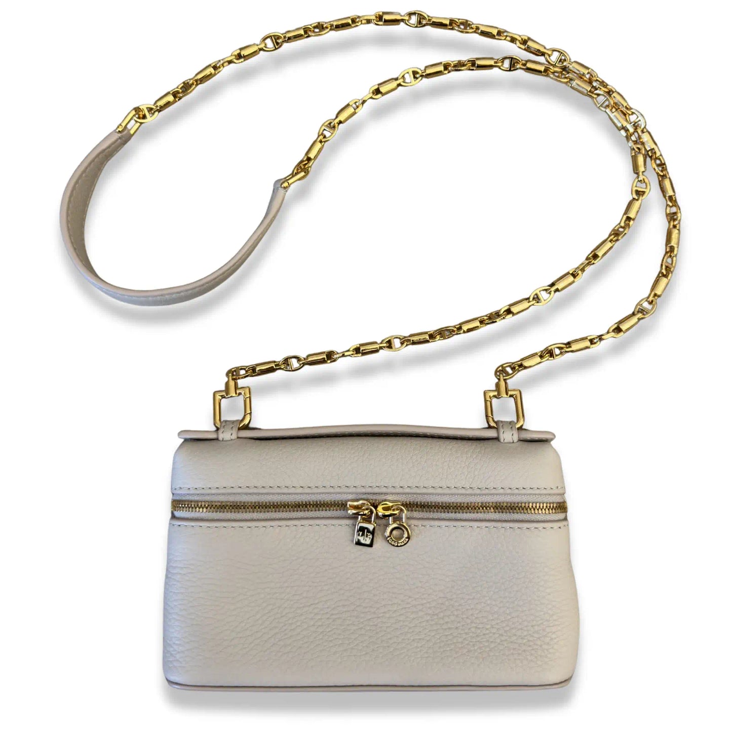 LORO PIANA BEIGE EXTRA POCKET MINI POUCH