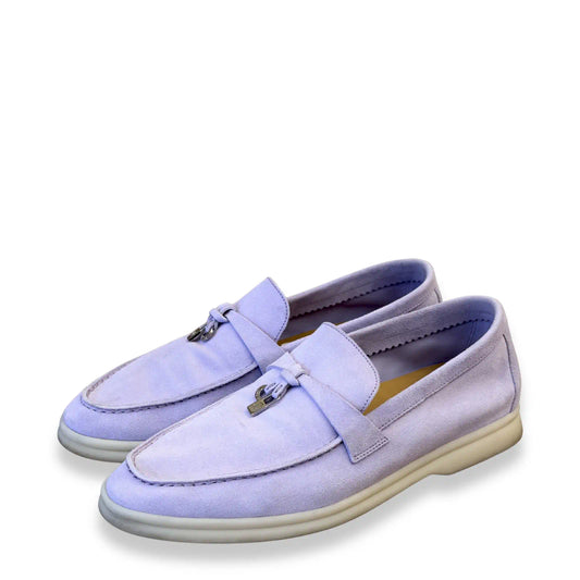 LORO PIANA LILAC SUMMER CHARMS WALK LOAFERS