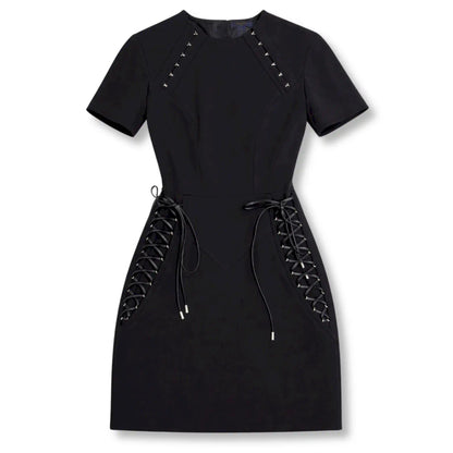 LOUIS VUITTON BLACK CORSET DRESS
