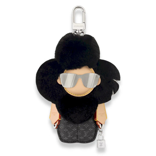 LOUIS VUITTON BLACK VIVIENNE FASHIONISTA BAG CHARM