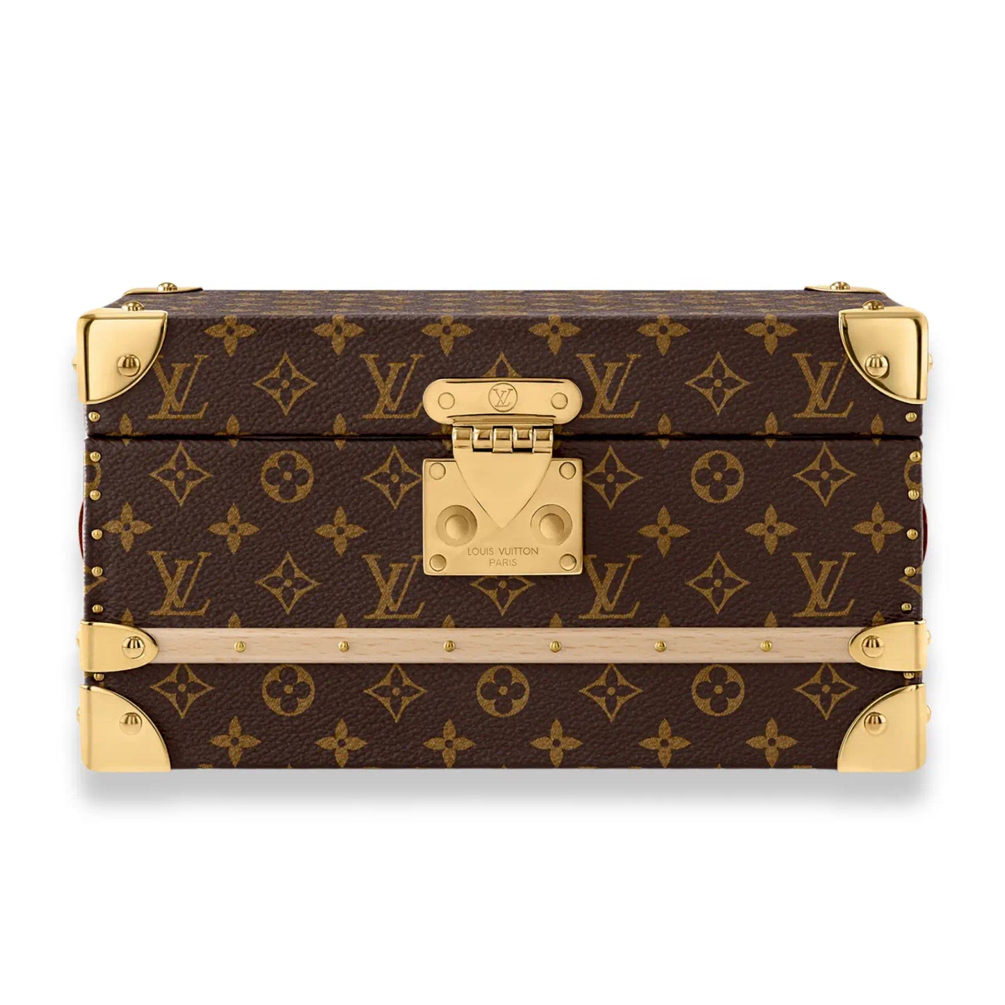 LOUIS VUITTON BROWN MONOGRAM MINI JEWELRY TRUNK