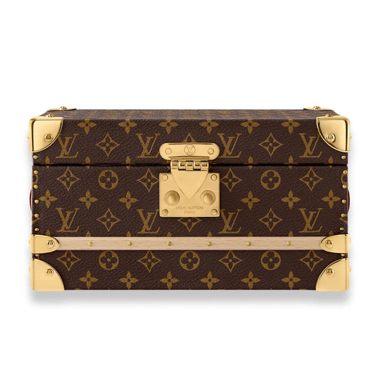 LOUIS VUITTON BROWN MONOGRAM MINI JEWELRY TRUNK