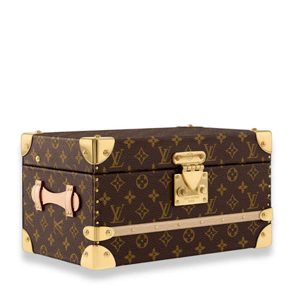 LOUIS VUITTON BROWN MONOGRAM MINI JEWELRY TRUNK