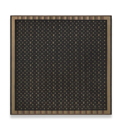 LOUIS VUITTON BROWN SO SHINE MONOGRAM SCARF