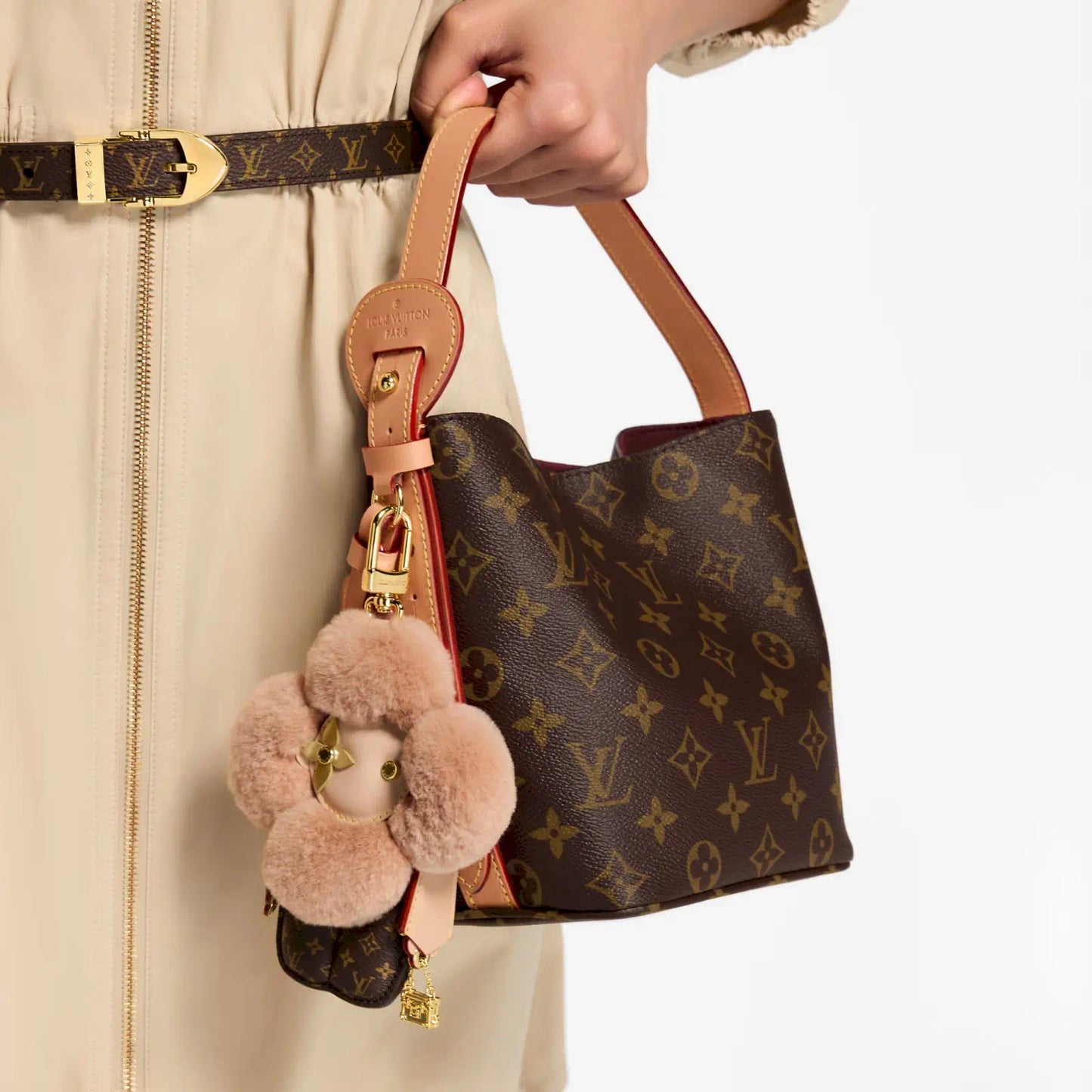 LOUIS VUITTON BROWN VIVIENNE FASHIONISTA BAG CHARM
