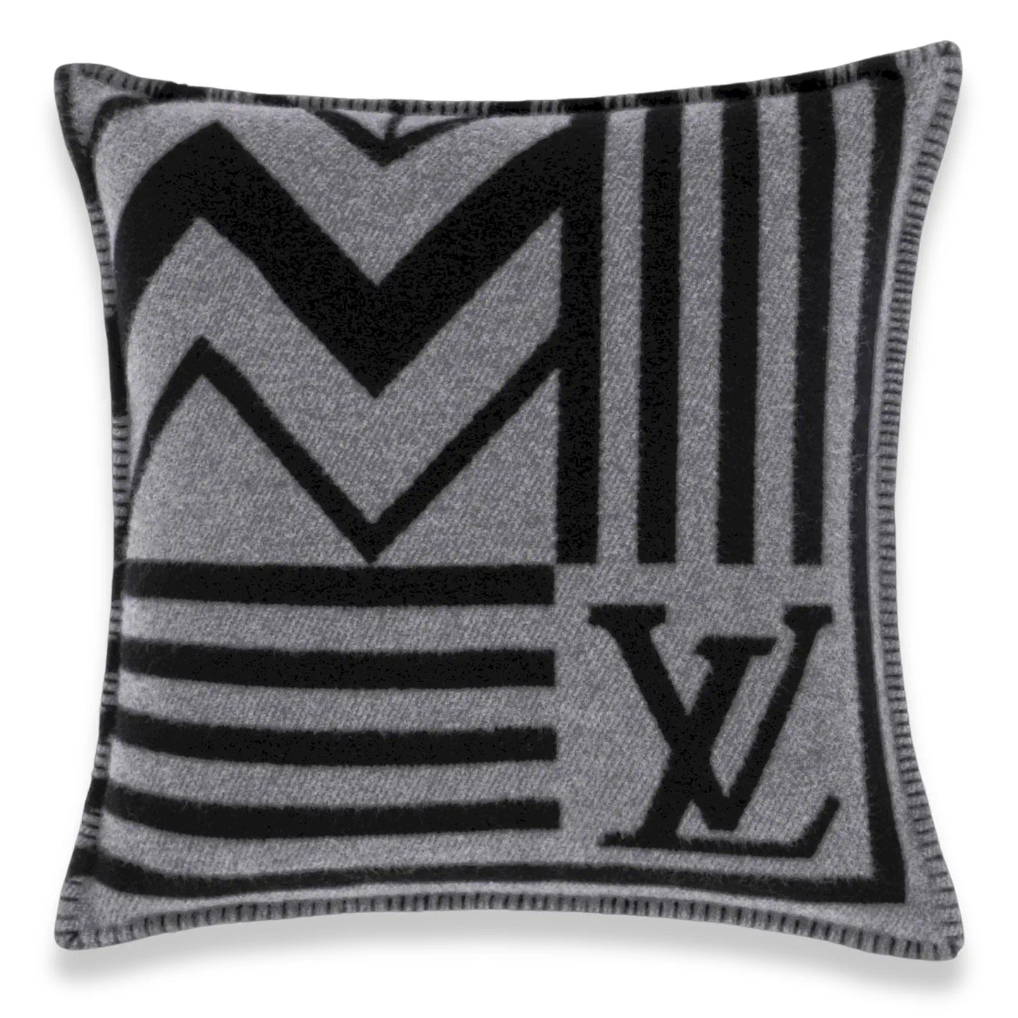 LOUIS VUITTON GREY LV SUMMIT CUSHION