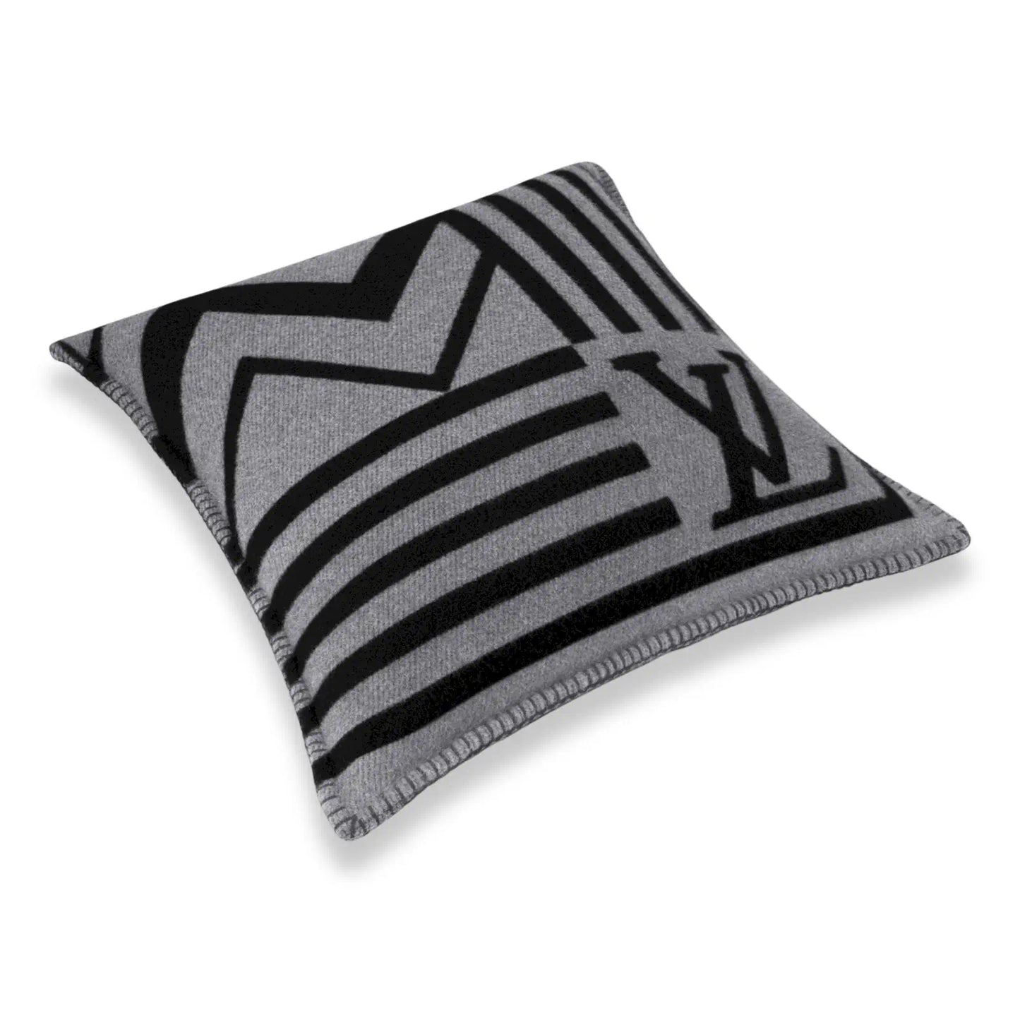 LOUIS VUITTON GREY LV SUMMIT CUSHION