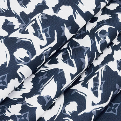 LOUIS VUITTON BLUE SAFARI 90 SILK SCARF