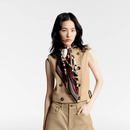 LOUIS VUITTON NOIR ULTIMATE MONOGRAM 90 SILK SCARF