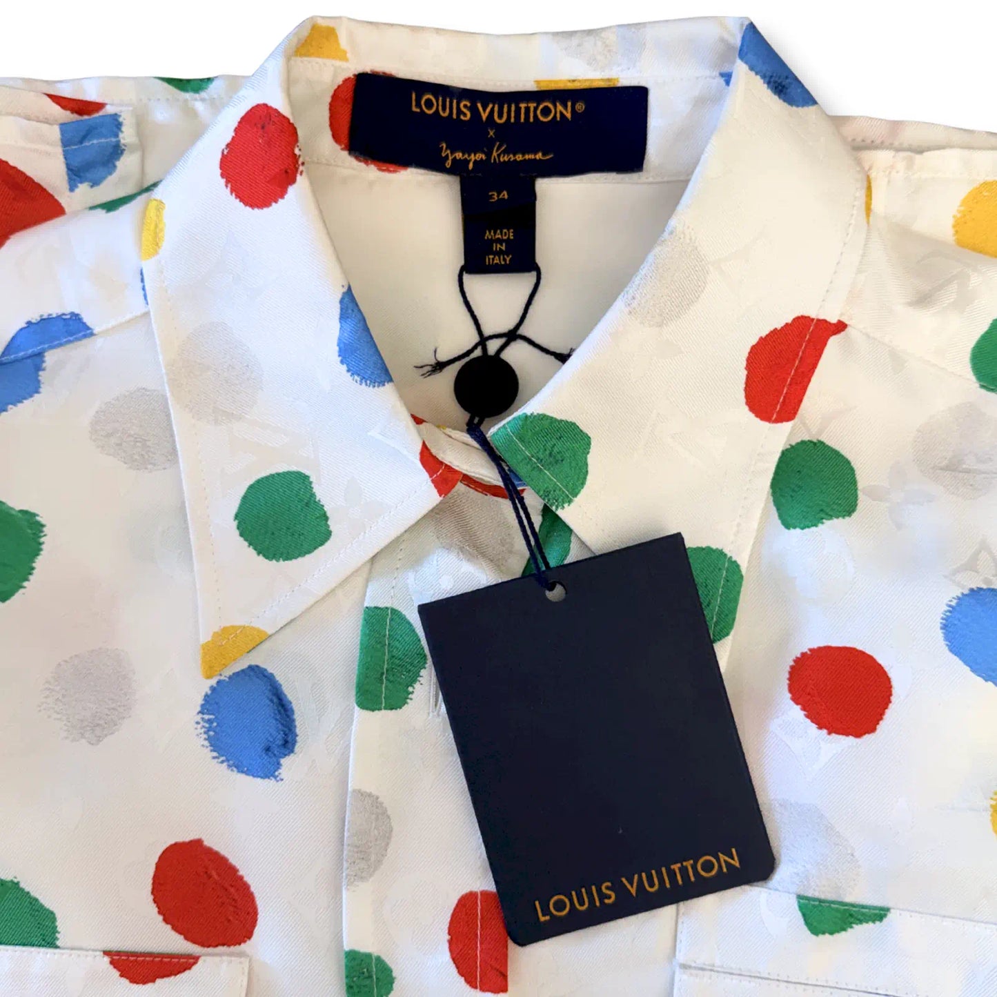 LOUIS VUITTON X YAYOI KUSAMA POLKA DOT SILK SHIRT