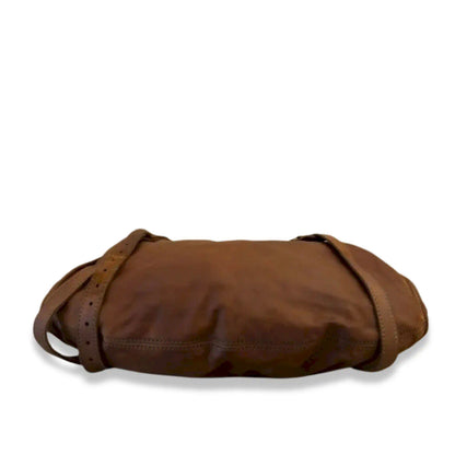 MIU MIU BROWN SUEDE SHOULDER BAG