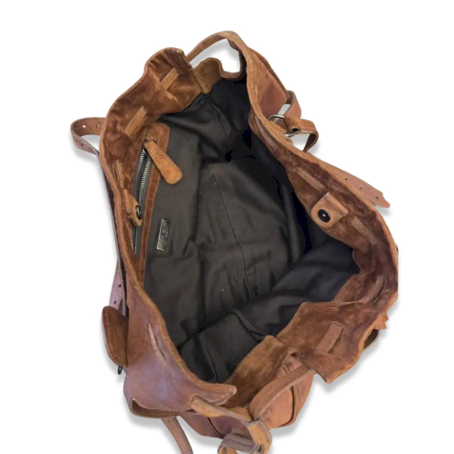 MIU MIU BROWN SUEDE SHOULDER BAG