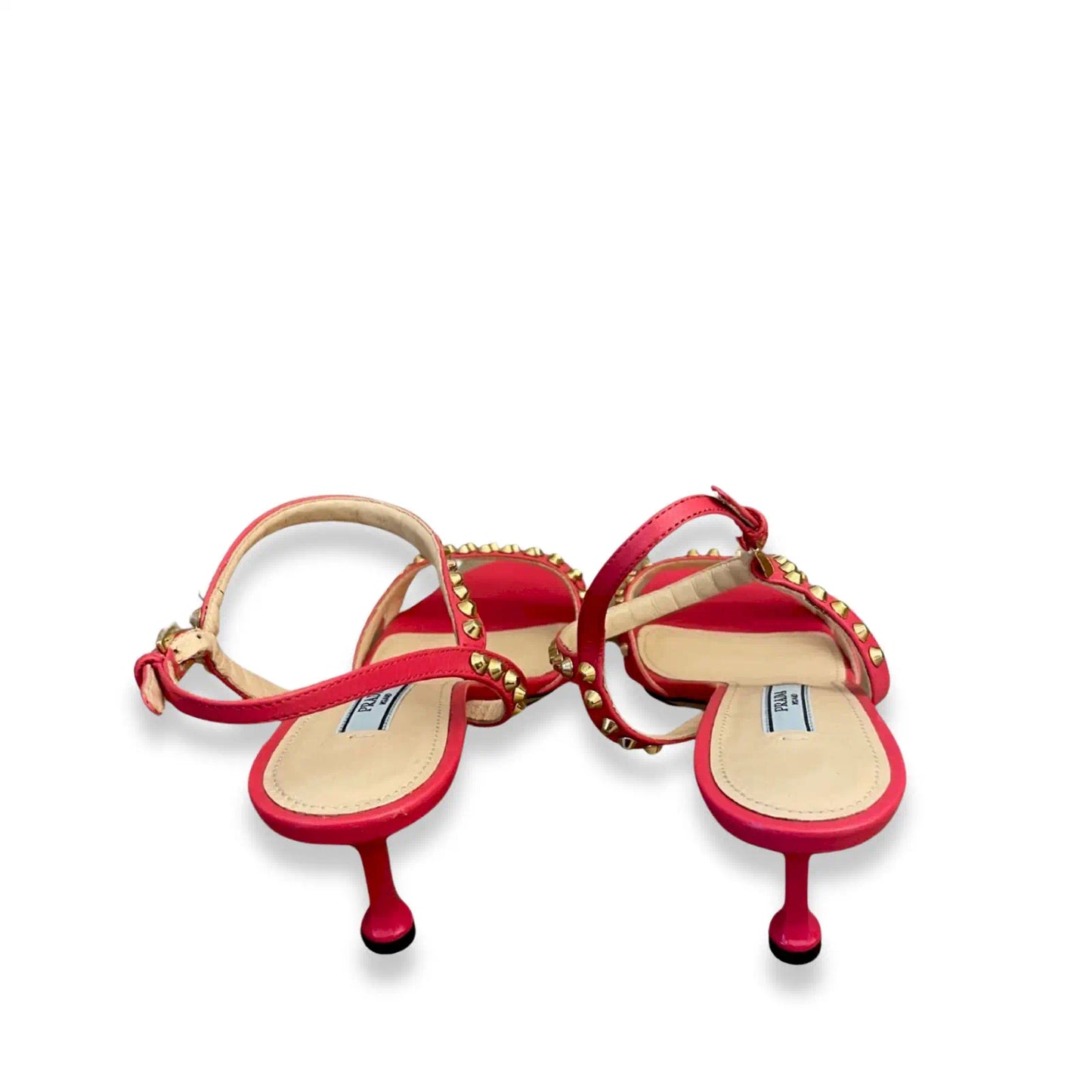 PRADA PINK STUDS SANDALS