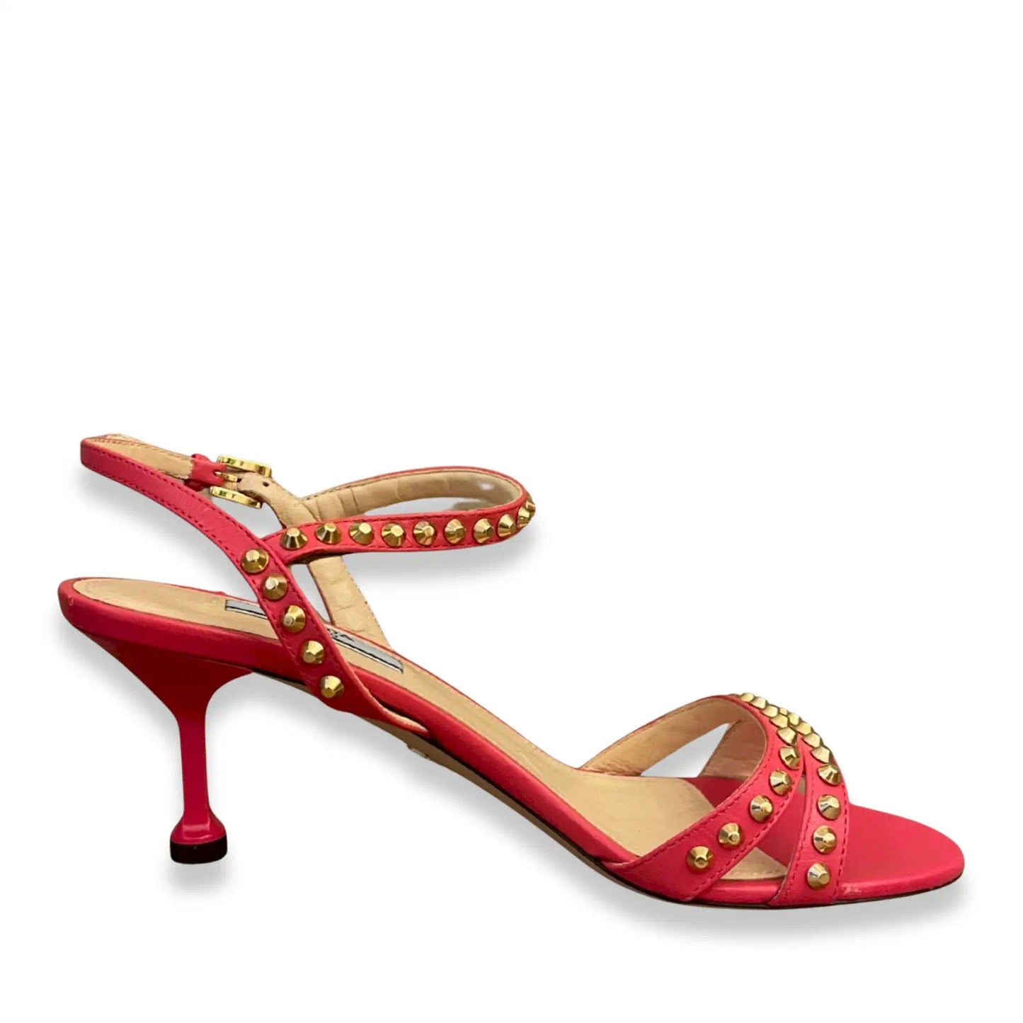 PRADA PINK STUDS SANDALS