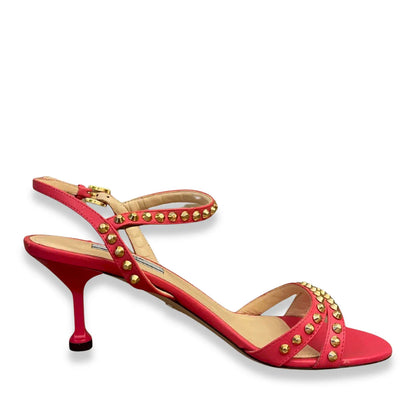 PRADA PINK STUDS SANDALS