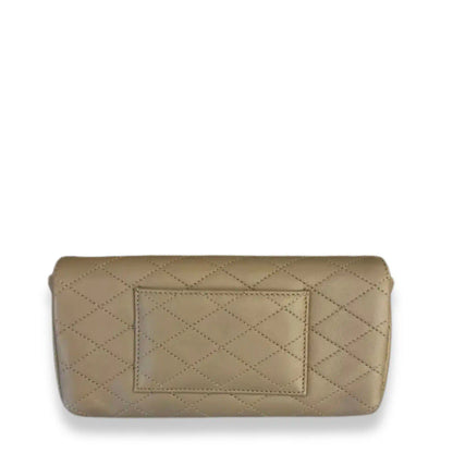 SAINT LAURENT BEIGE MONOGRAM CHAIN WALLET
