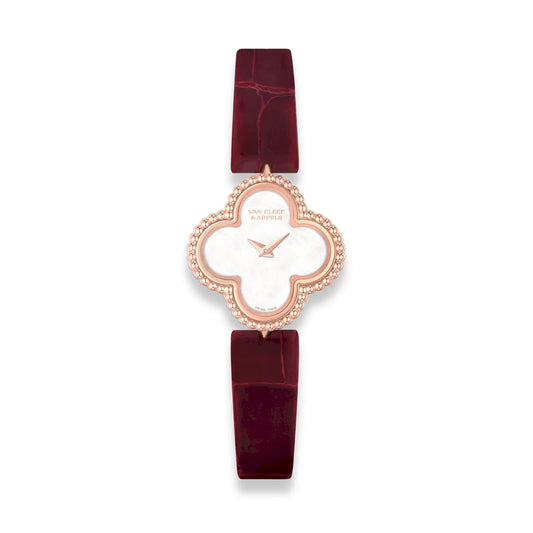 VAN CLEEF & ARPELS SWEET ALHAMBRA ROSE GOLD WATCH