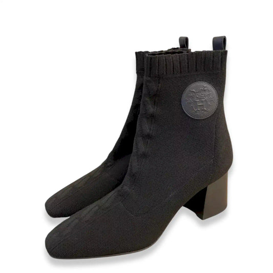 HERMÈS BLACK VOLVER 60 BOOTS