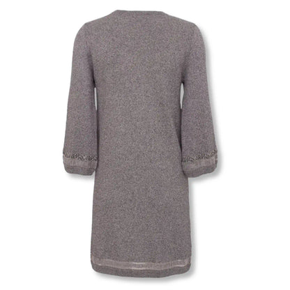 CHANEL GREY KNIT DRESS