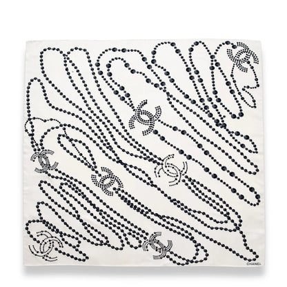 CHANEL PEARLS SILK CARRÉ