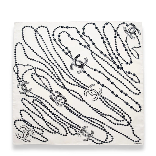 CHANEL PEARLS SILK CARRÉ