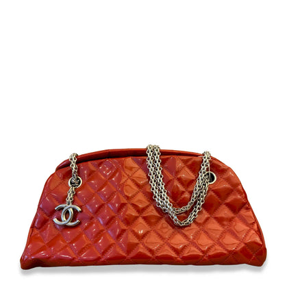 CHANEL RED MADEMOISELLE BOWLING BAG