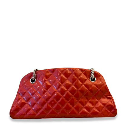 CHANEL RED MADEMOISELLE BOWLING BAG