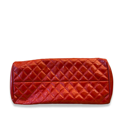 CHANEL RED MADEMOISELLE BOWLING BAG