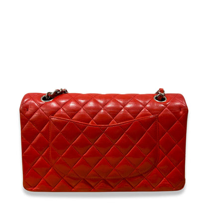 CHANEL RED MEDIUM CLASSIC FLAP BAG