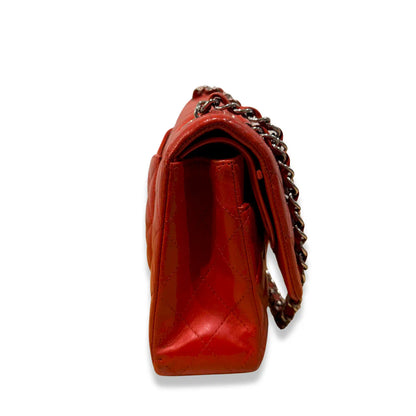 CHANEL RED MEDIUM CLASSIC FLAP BAG