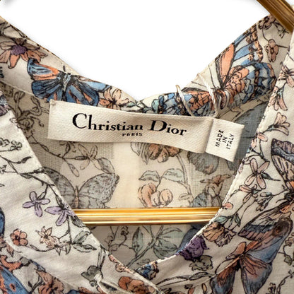DIOR BUTTERFLIES PATTERN DRESS