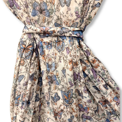 DIOR BUTTERFLIES PATTERN DRESS