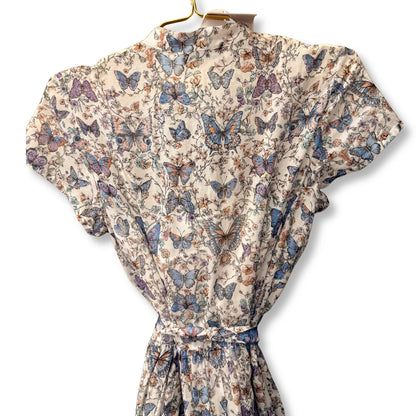 DIOR BUTTERFLIES PATTERN DRESS