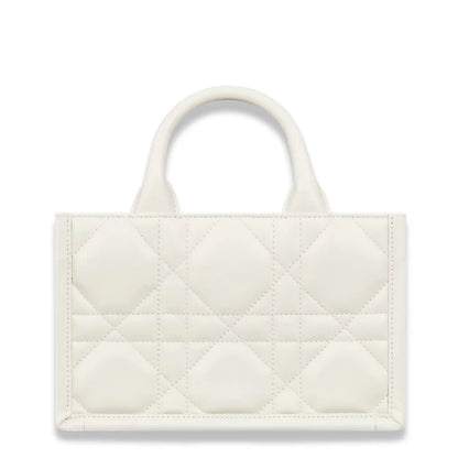 DIOR WHITE BOOK TOTE MINI BAG