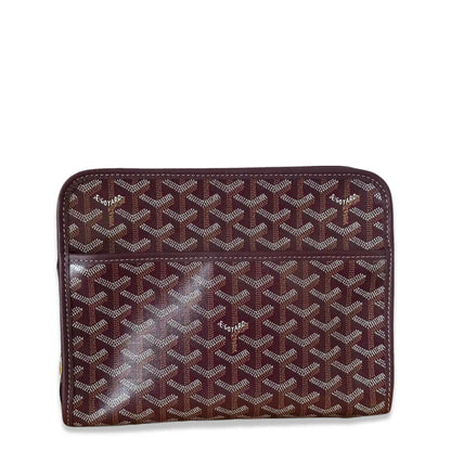 GOYARD BURGUNDY GOYARDINE JOUVENCE TOILERY POUCH