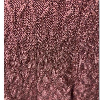 GUCCI ANTIQUE ROSE KNIT FLARED PANTS